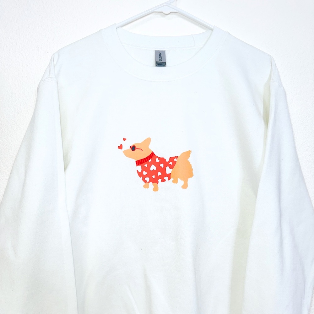 Corgi Valentine's Day Dog Mom Sweatshirt
